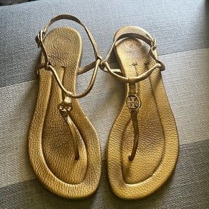 Tory Burch Gold strap sandals